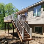 Wood Deck Built By Thunderstruck Restorations In Andover MN