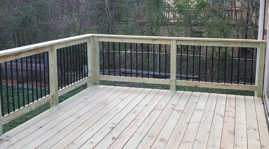 Pressure Treated Deck Construction